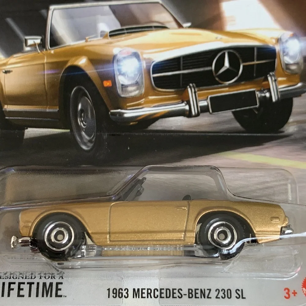 1963 Mercedes Benz 230 SL Matchbox 63 1960s Gold German Convertible Car New 2025